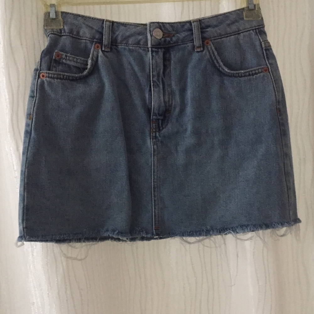 Denim mini skirt